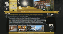 Desktop Screenshot of hotel-logis-arbizon.com